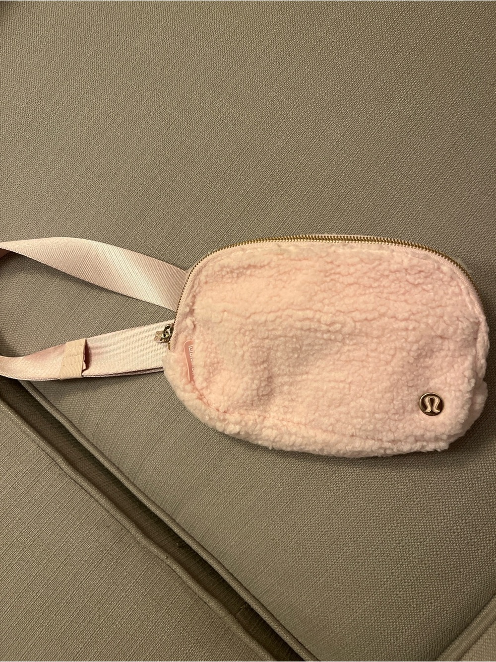 lululemon athletica Pink Sherpa Belt Bag